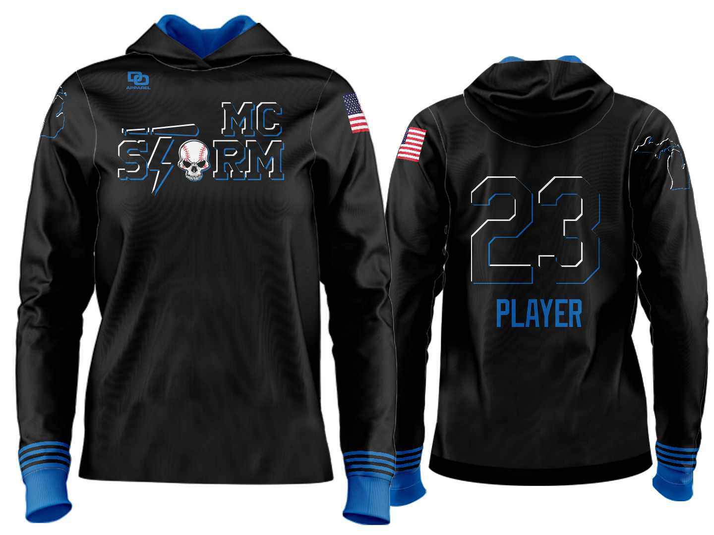 Custom Team Hoodie - CIN City Black
