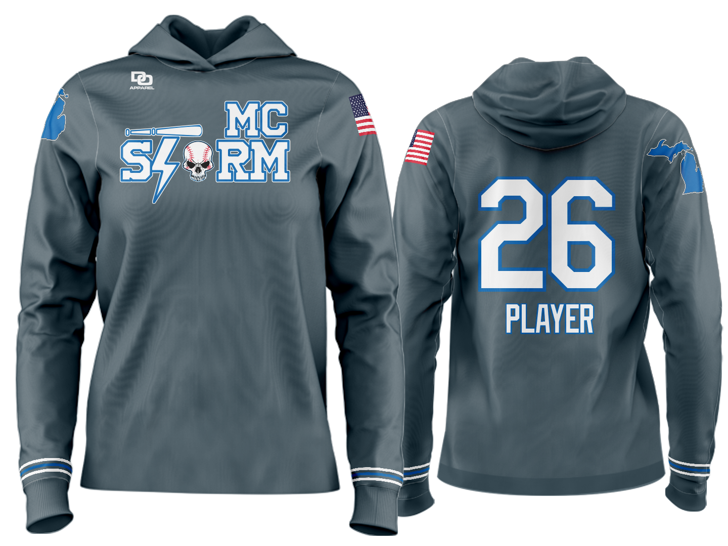 Custom Team Hoodie - Charcoal