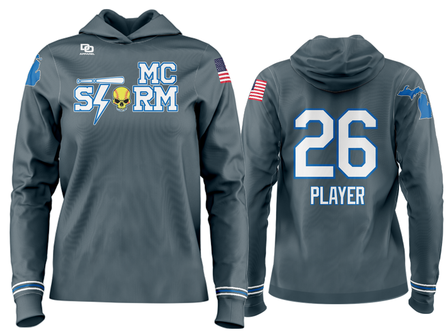 Custom Team Hoodie - Charcoal