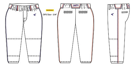 Easton Custom Fastpitch Pant - White