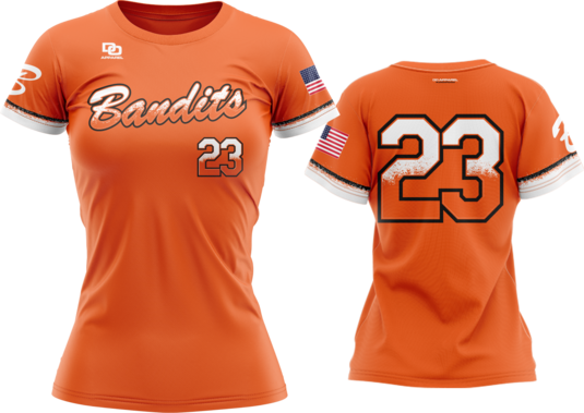 Custom Womens Crew Jersey - Orange SF City