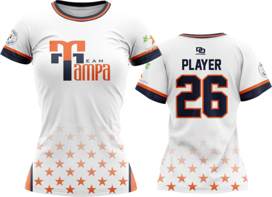 Custom Crew Jersey - White Stars