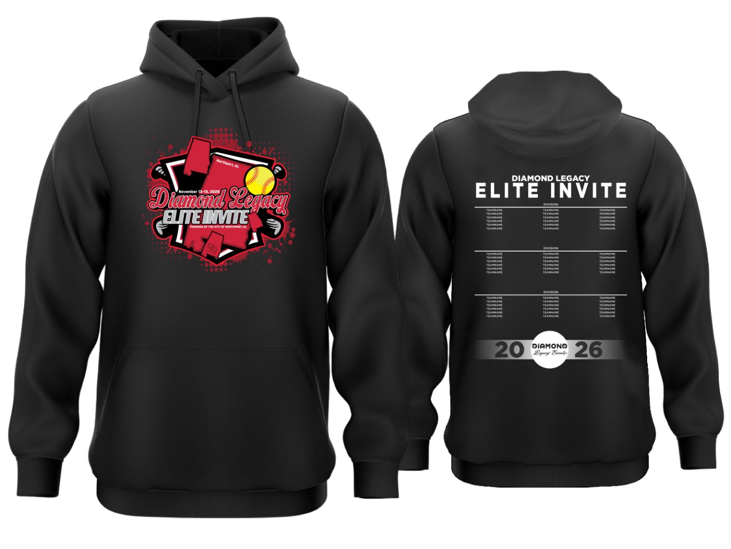 Tournament Fleece Hoodie - Elite Invite Black