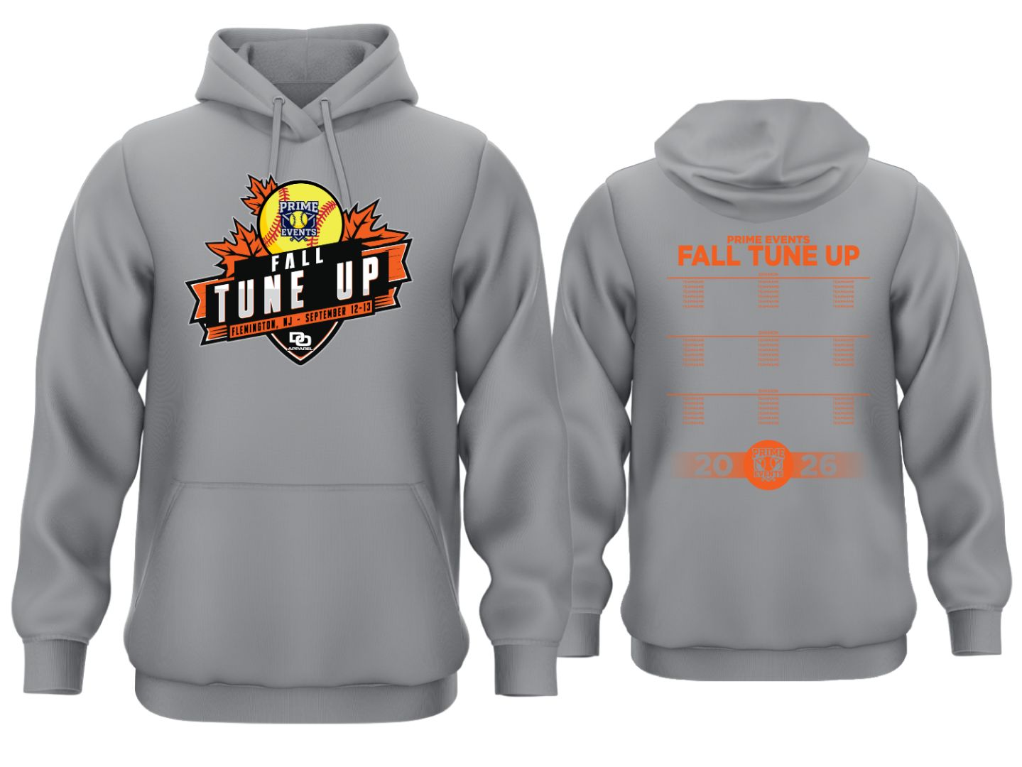 Tournament Fleece Hoodie - Fall Tune Up Silver
