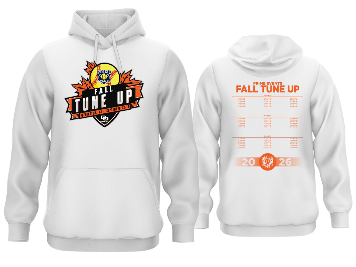 Tournament Fleece Hoodie - Fall Tune Up White
