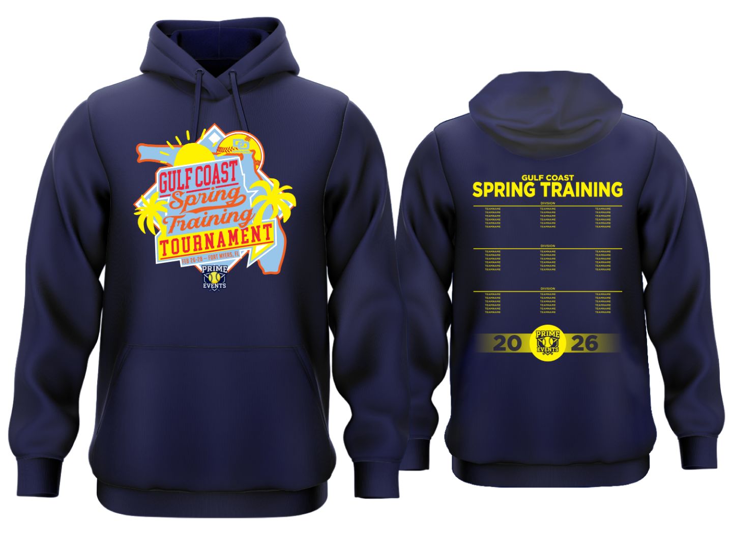 Tournament Fleece Hoodie - Gulf Coast Spring Training Navy