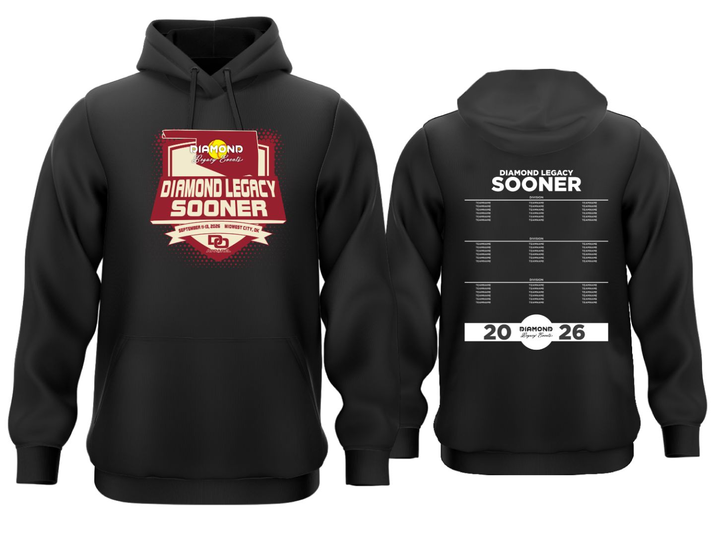 Tournament Fleece Hoodie - Sooner Black