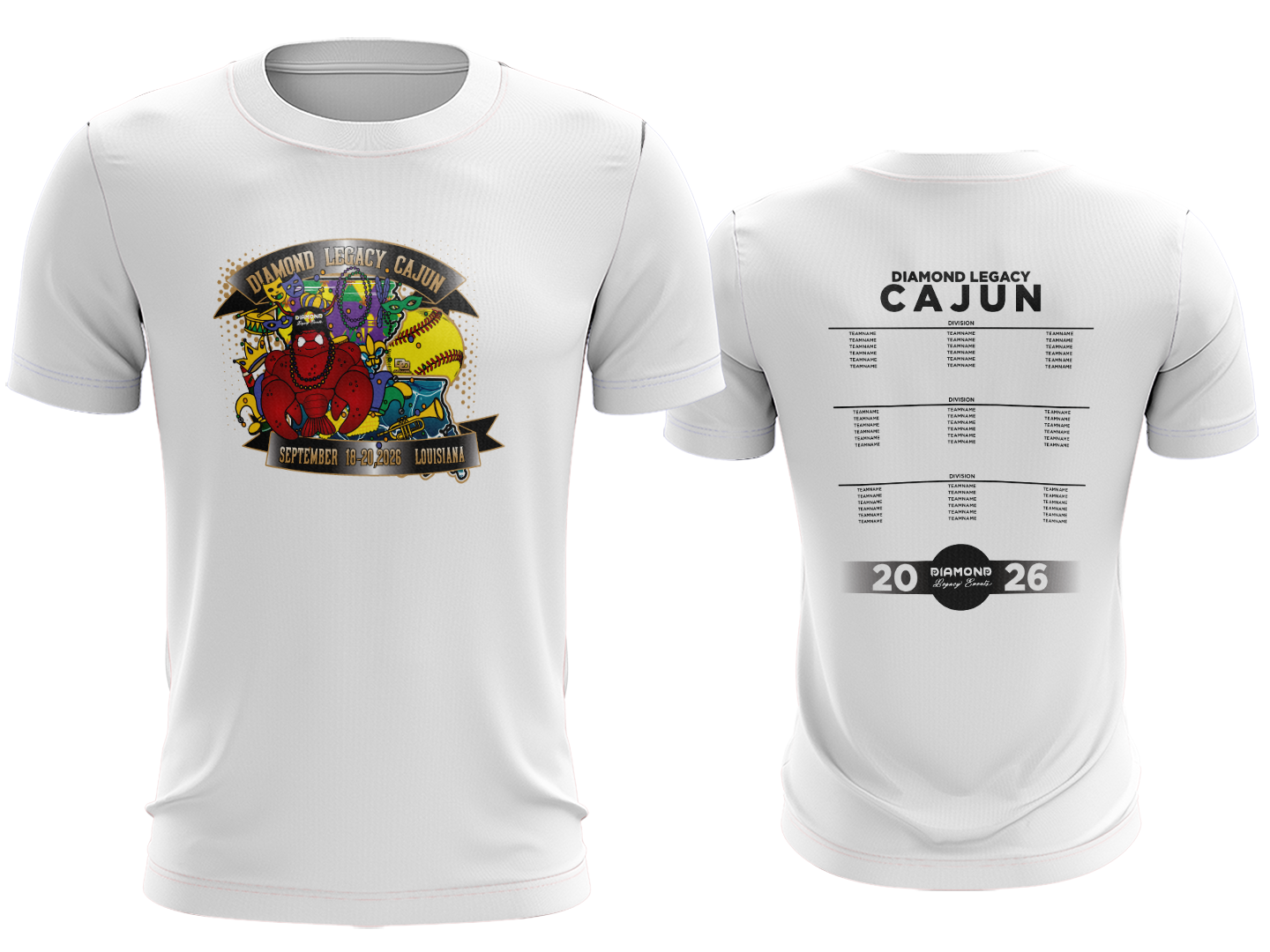 Tournament Tee - The Cajun White