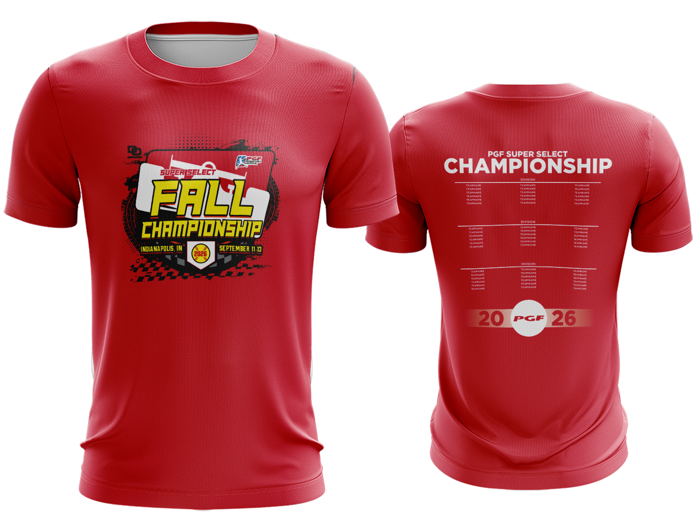 Tournament Tee - Fall Championship Red