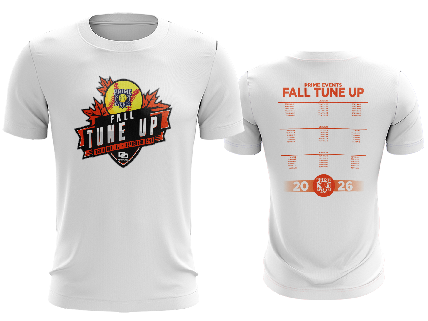 Tournament Tee - Fall Tune Up White