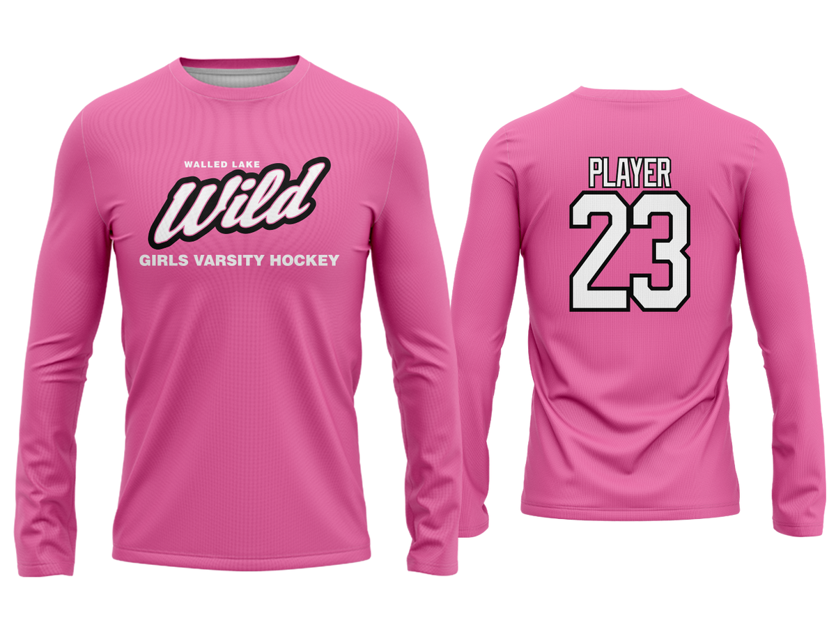 Cooling Performance Long Sleeve Tee - Pink
