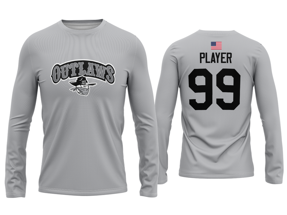 Dri-Fit Long Sleeve Team Tee - Silver
