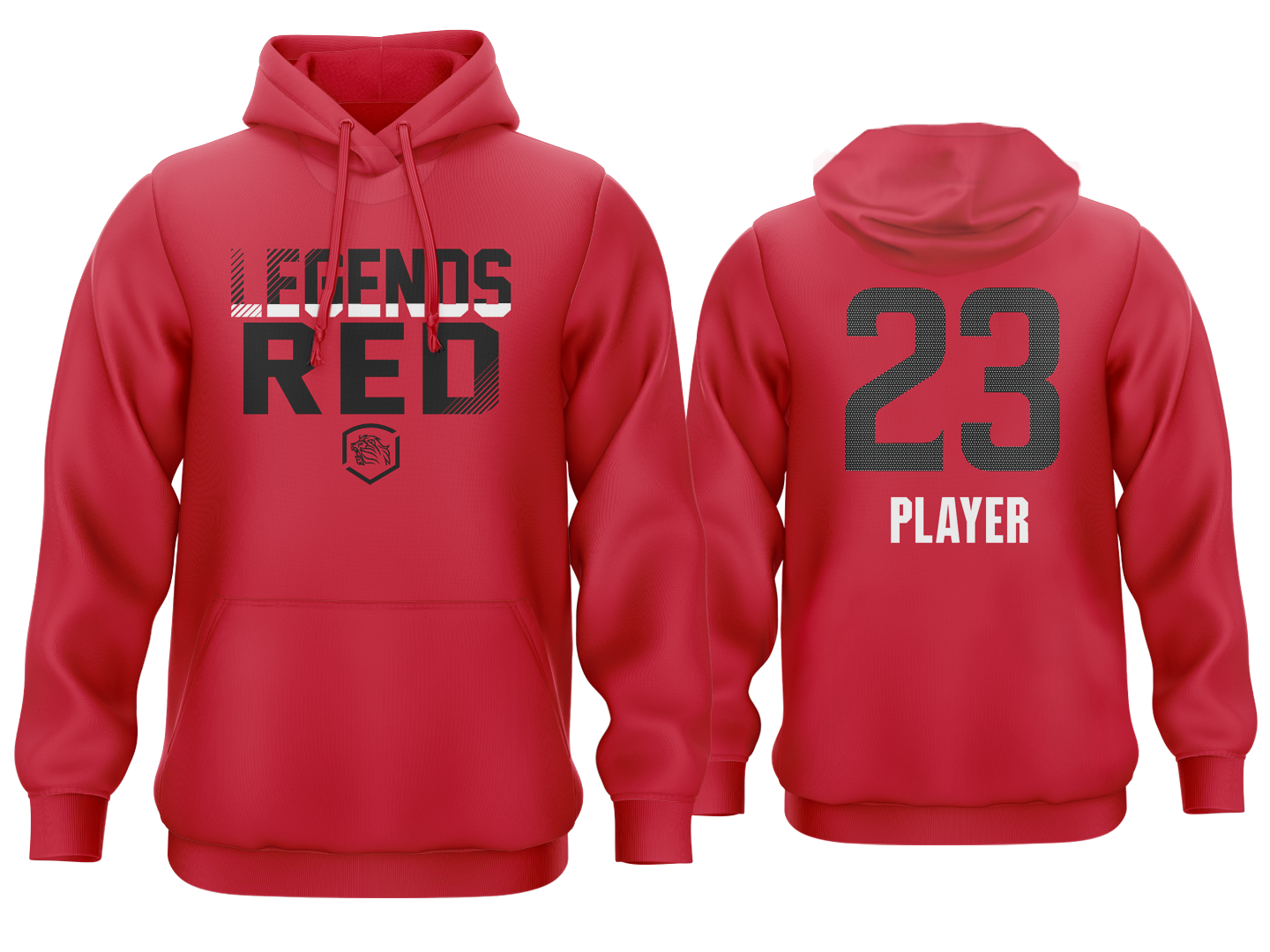 Team Fleece Hoodie - Legends Red