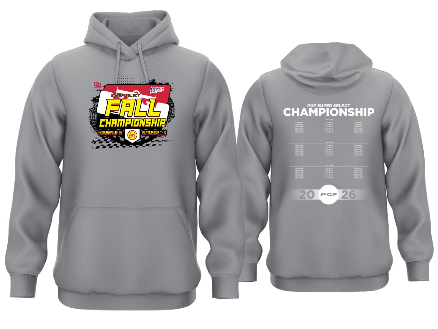 Tournament Fleece Hoodie - Fall Championship Silver