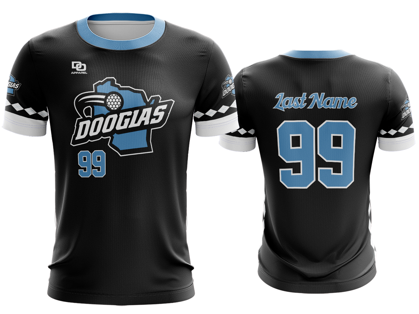 Custom Crew Jersey - Black