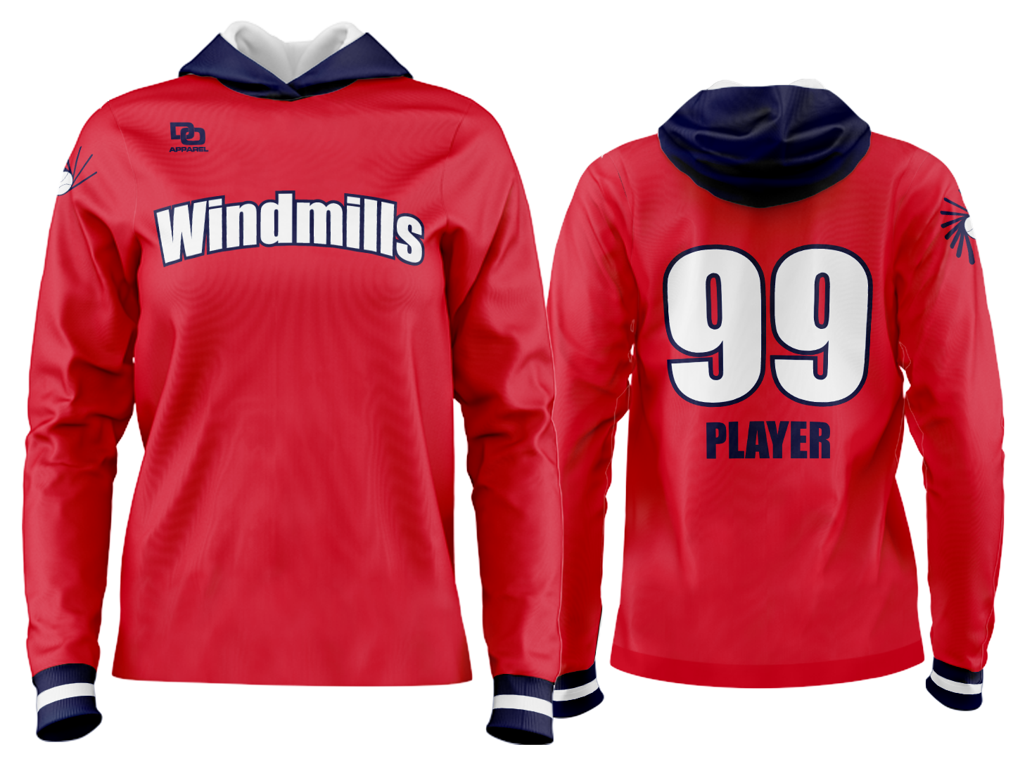 Custom Team Hoodie - Red