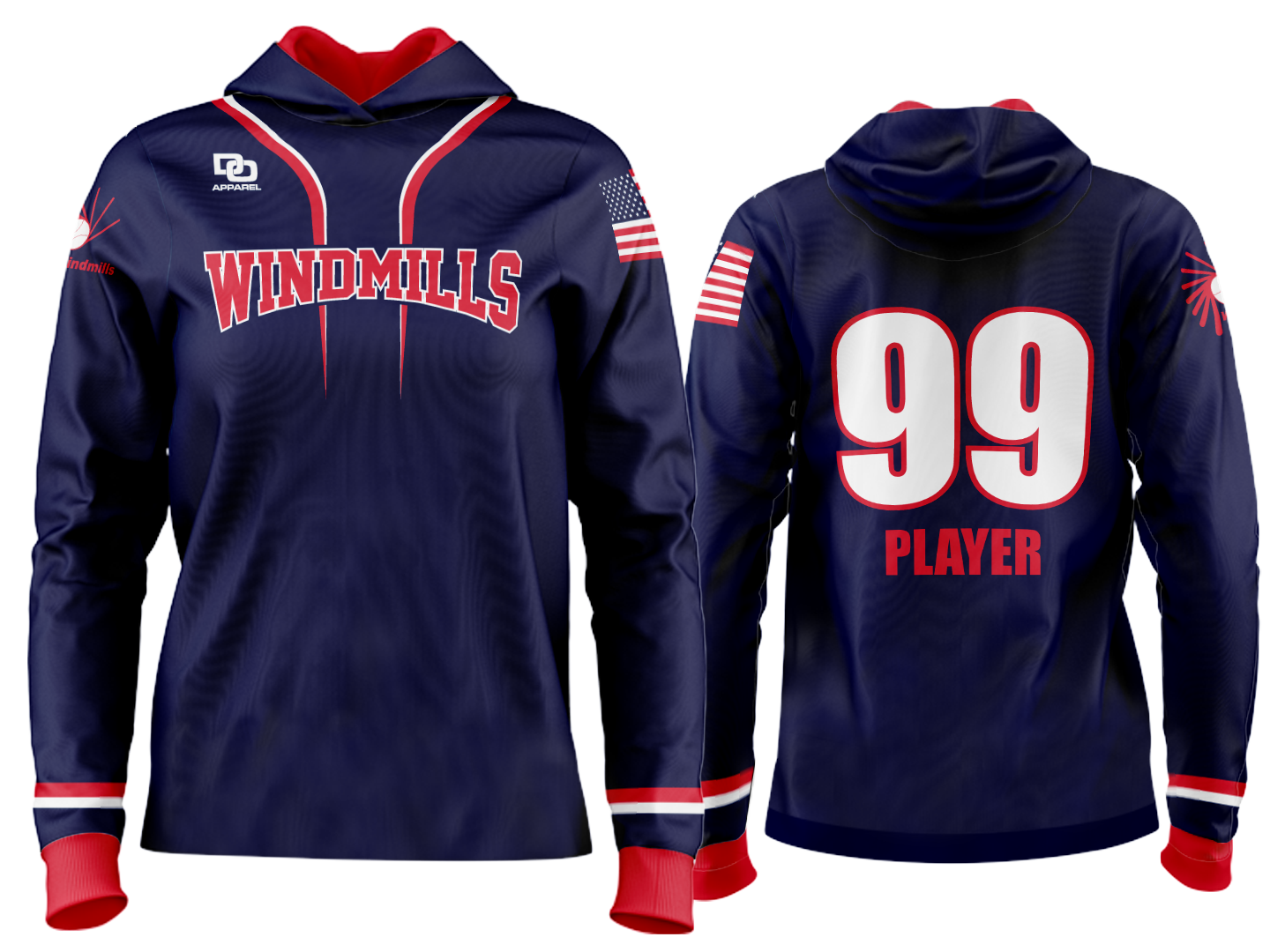 Custom Team Hoodie - Navy