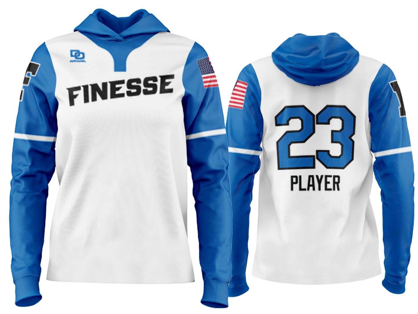 Custom Team Hoodie - White OK