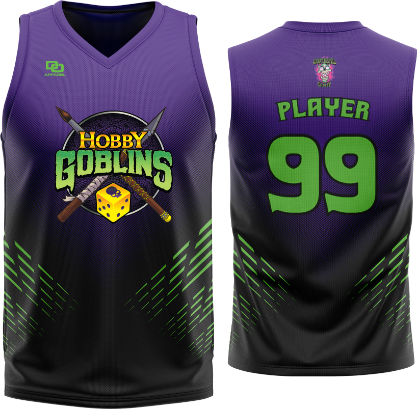 Custom Sleevless V-Neck Jersey - Purple