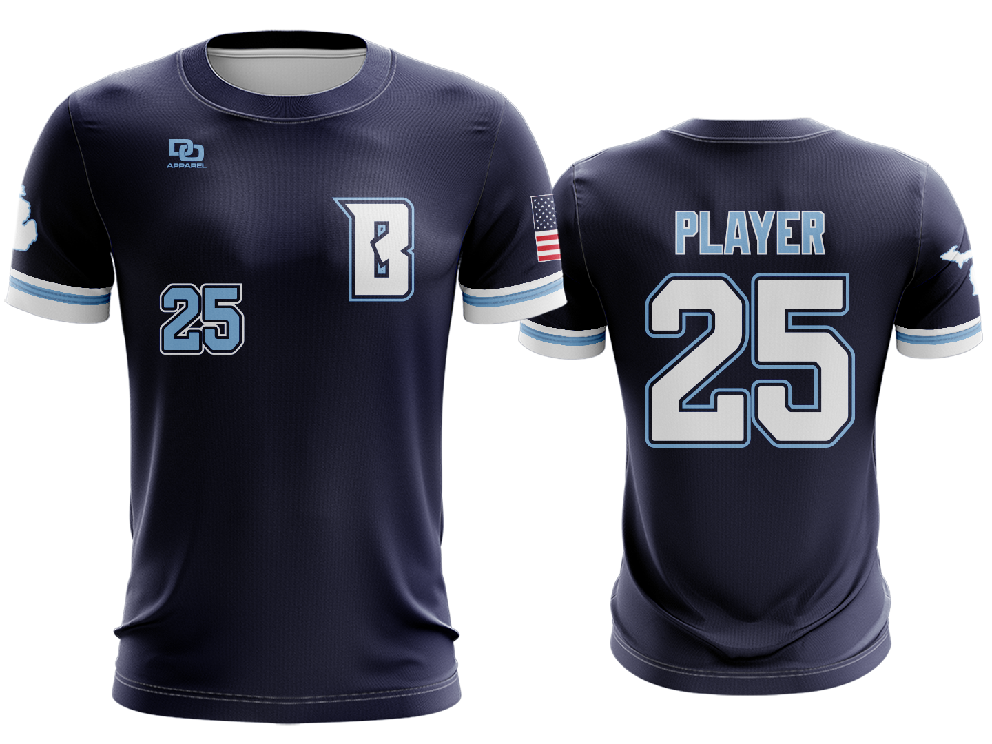 Custom Crew Jersey - Navy