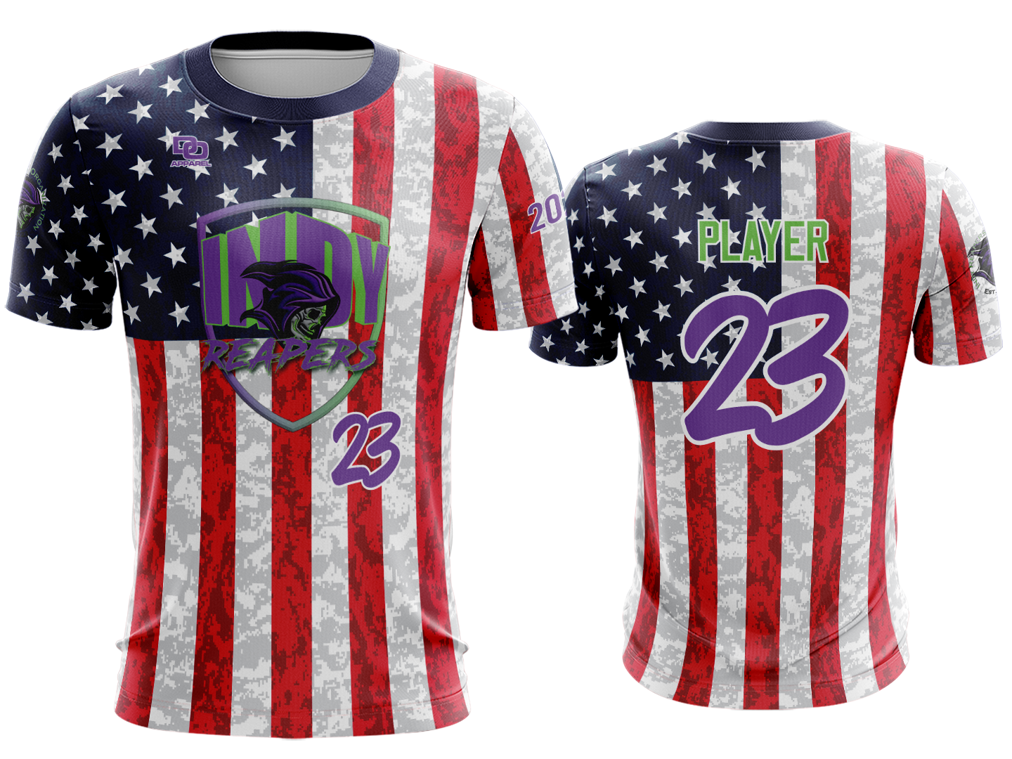 Custom Crew Jersey - Digi Flag