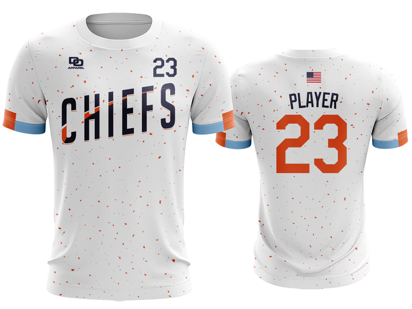Custom Crew Jersey - White Splatter