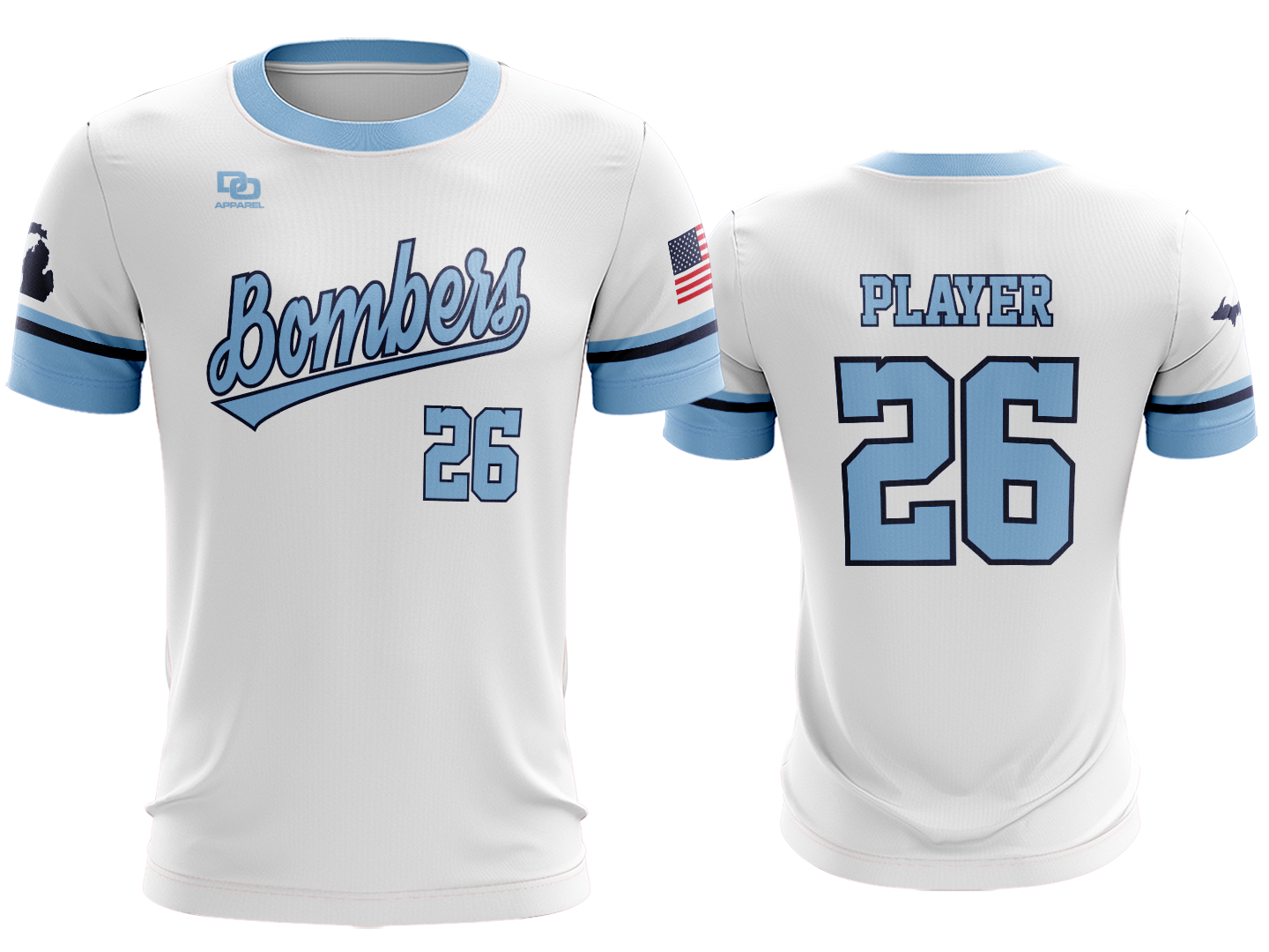 Custom Crew Jersey - White