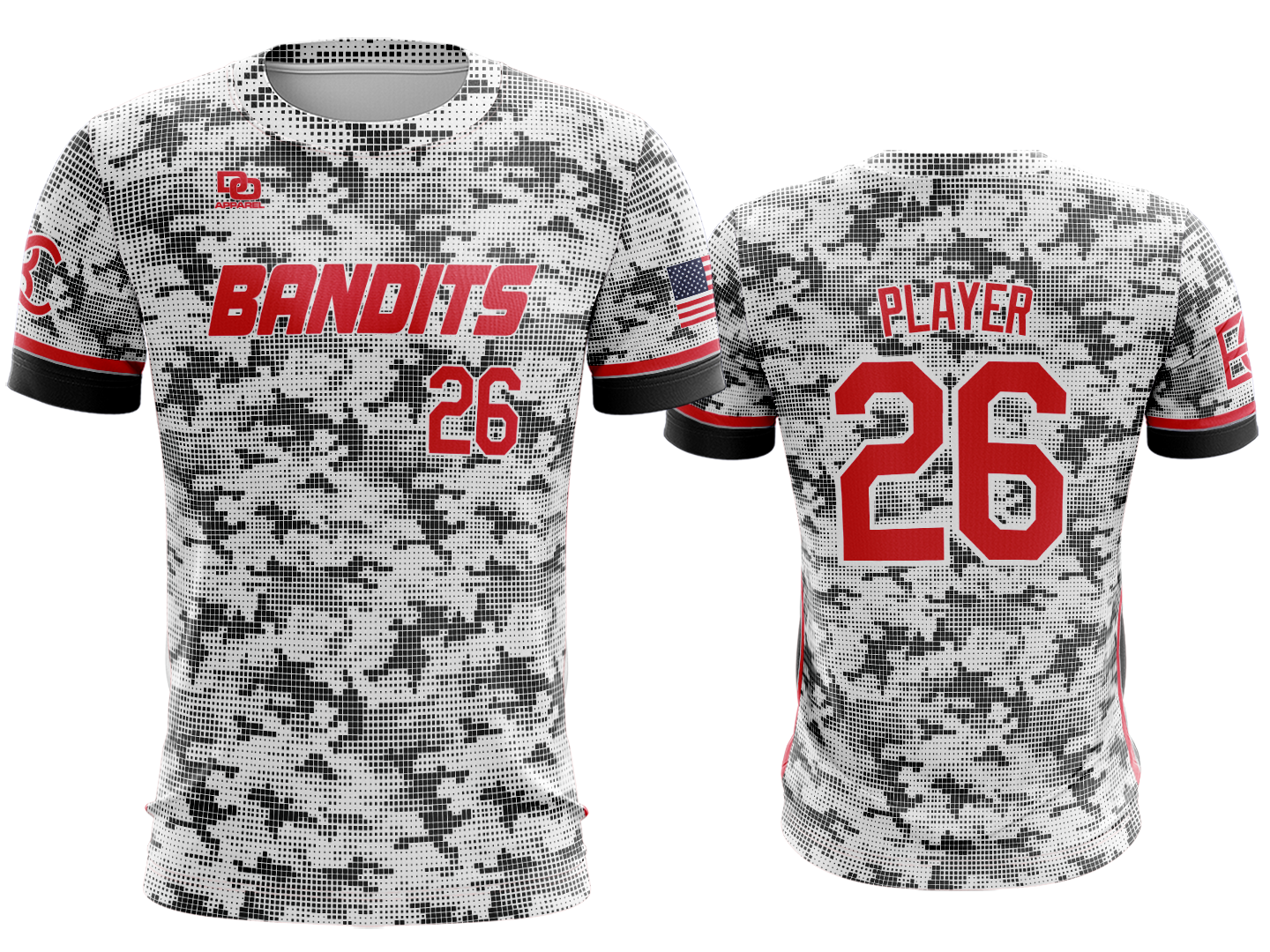 Custom Crew Jersey - Digi Camo