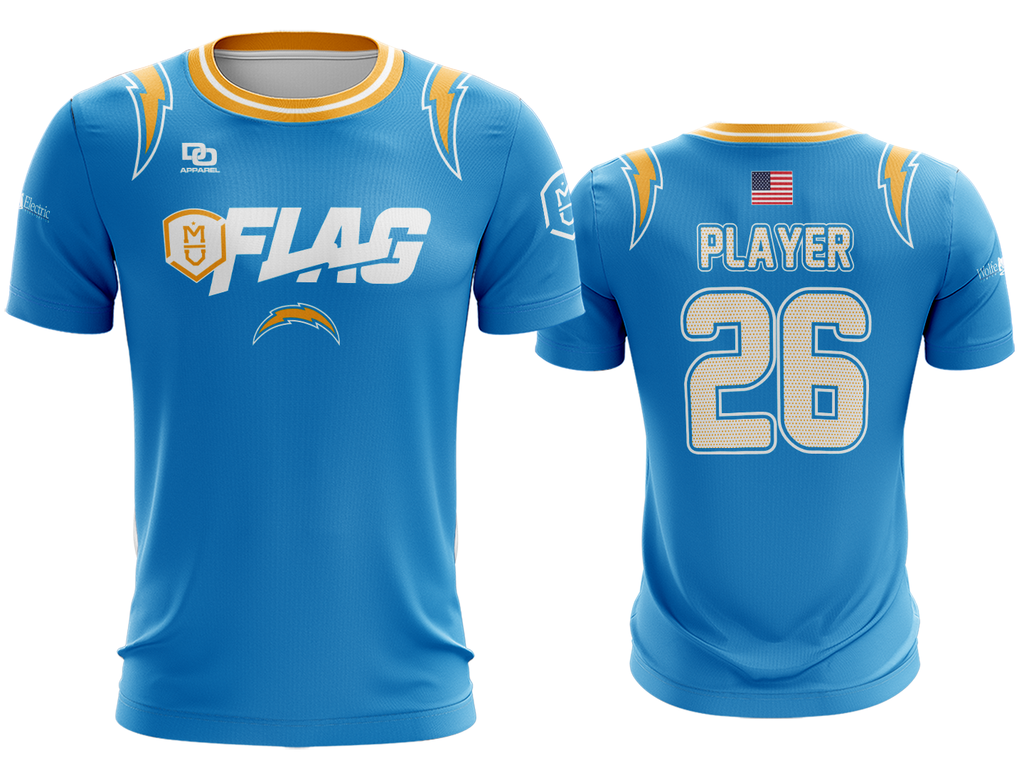 Millard Custom Crew Jersey - Chargers