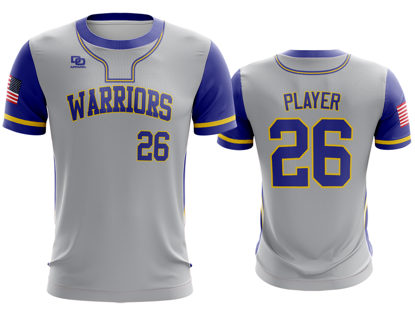 Custom Crew Jersey - Silver