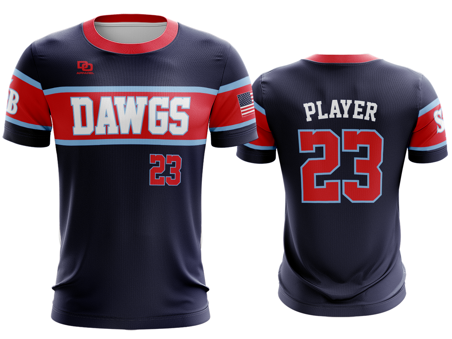 Custom Crew Jersey - Navy