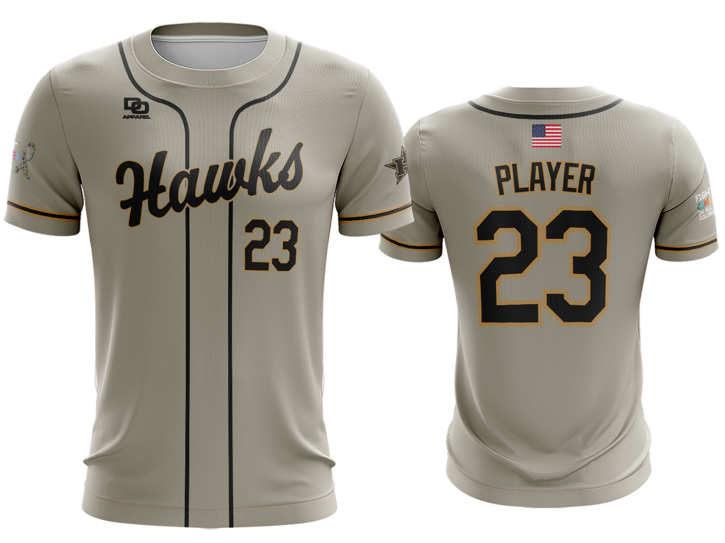Custom Crew Jersey - Khaki