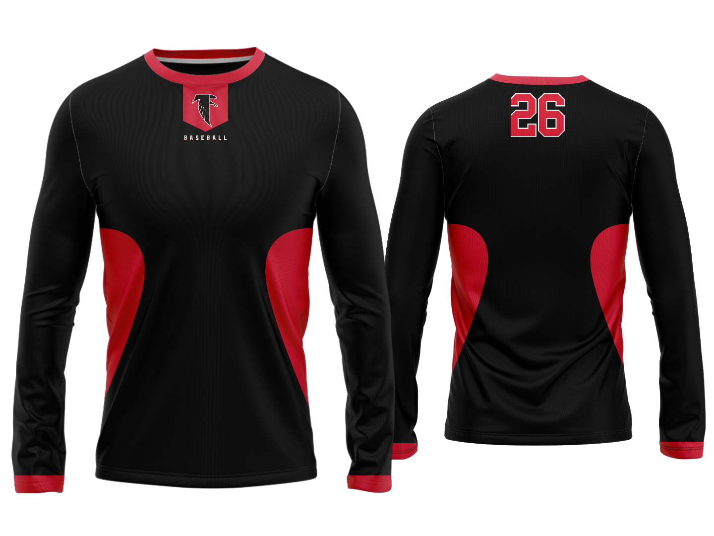 Custom Long Sleeve Jersey - Black