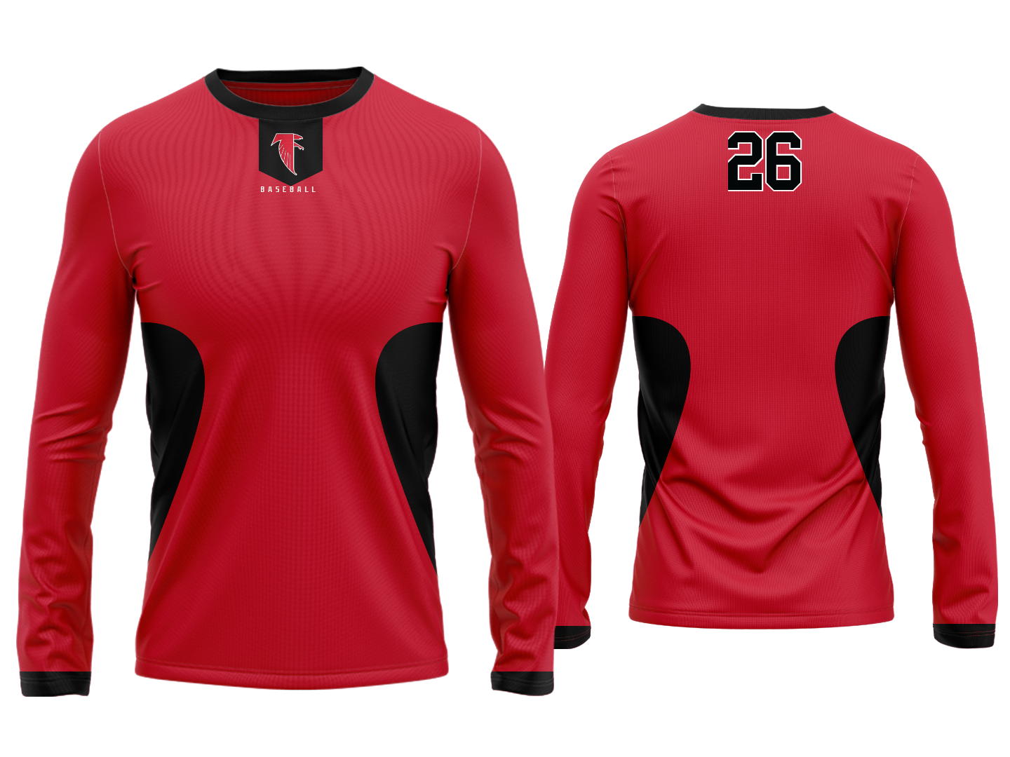 Custom Long Sleeve Jersey - Red