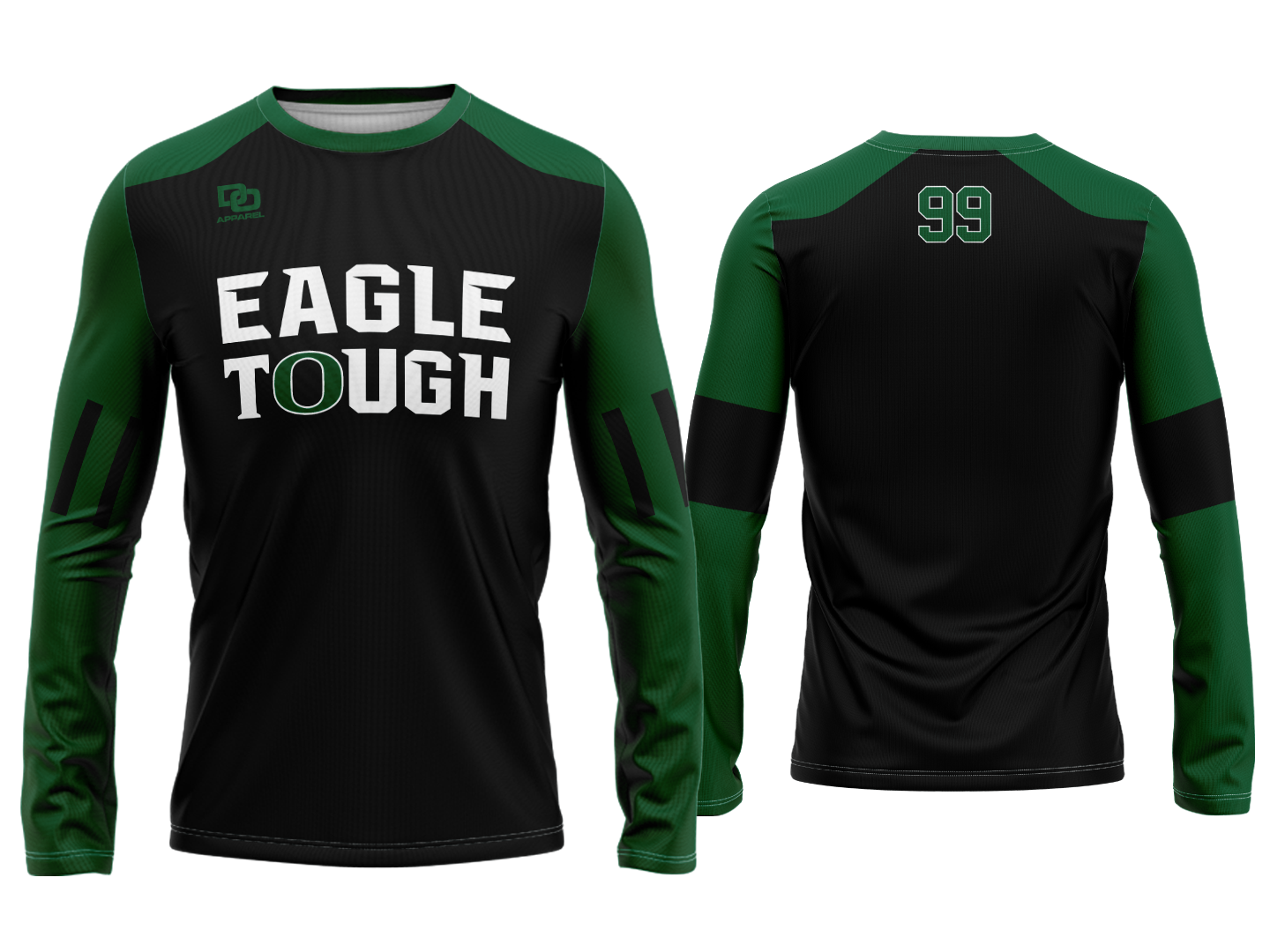 Custom Long Sleeve Jersey - Black