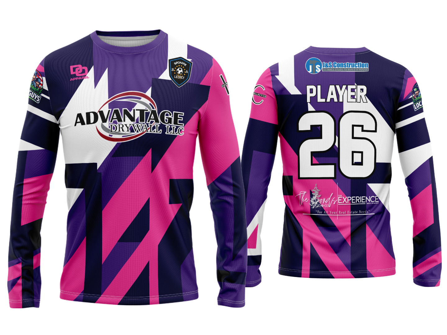 Custom Long Sleeve Crew Jersey - Goalie
