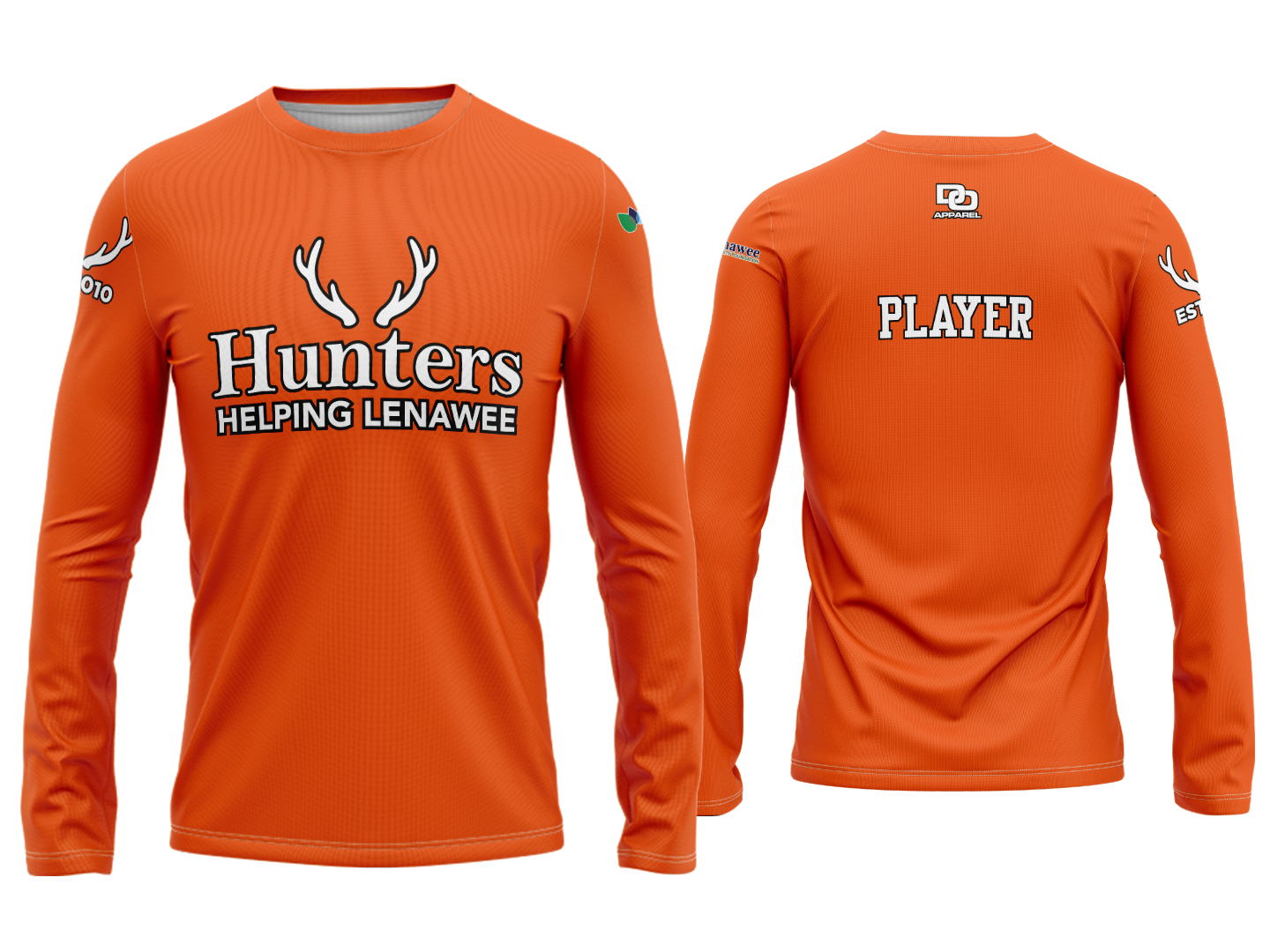 Custom Long Sleeve Jersey - Orange