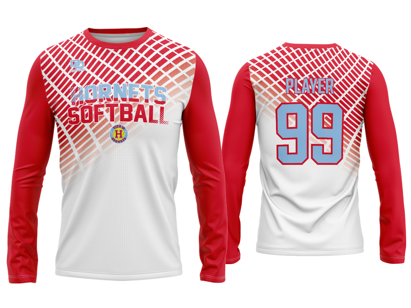 Custom Long Sleeve Jersey - White