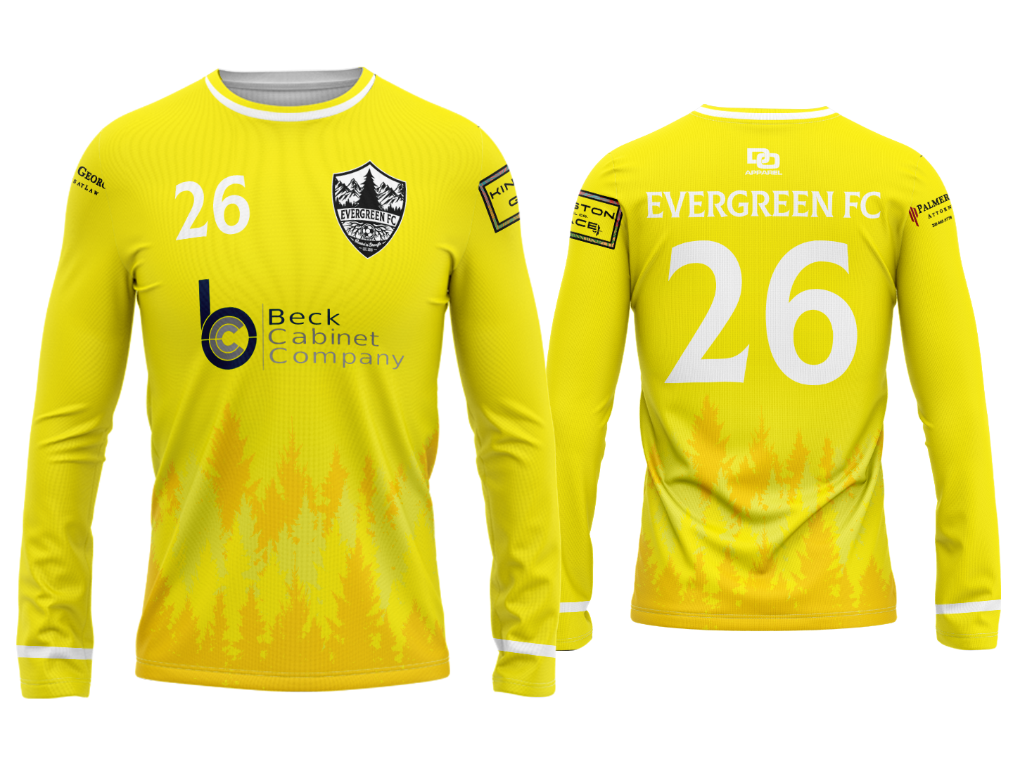 Custom Long Sleeve Jersey - Yellow