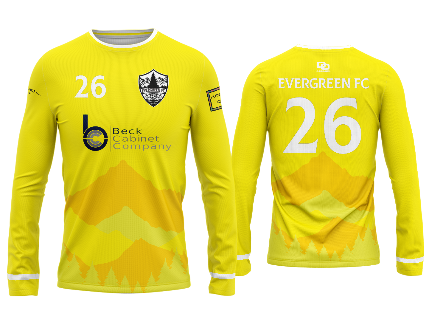 Custom Long Sleeve Jersey - Yellow