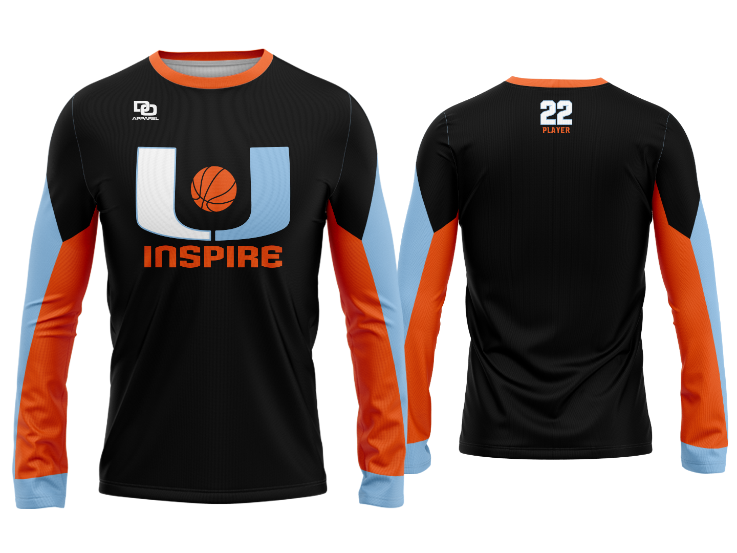 Custom Long Sleeve Jersey - Black