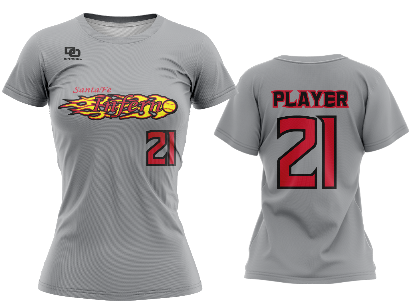 Custom Women's Crew Jersey - Grey