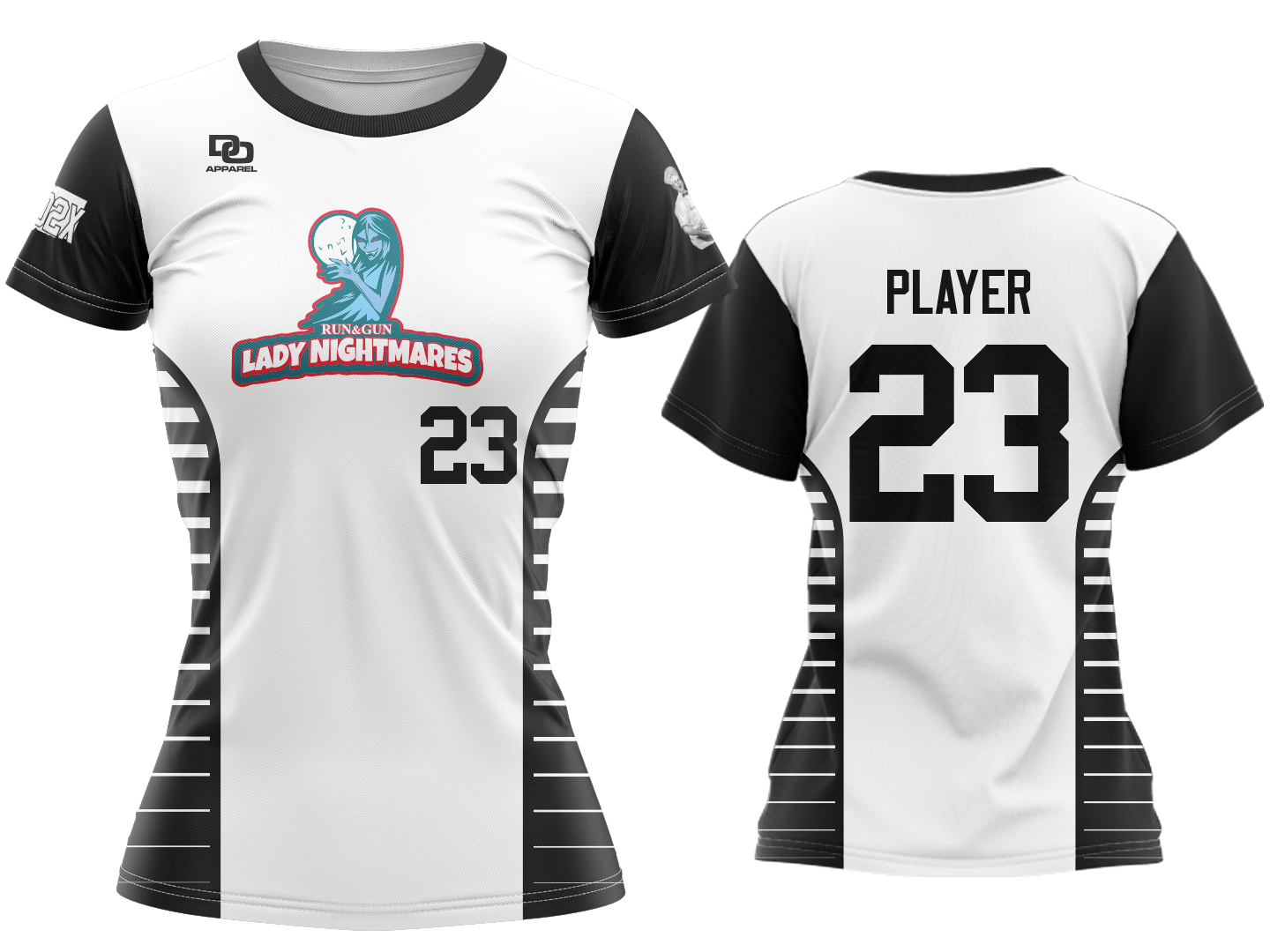 Custom Womens Crew Jersey - White
