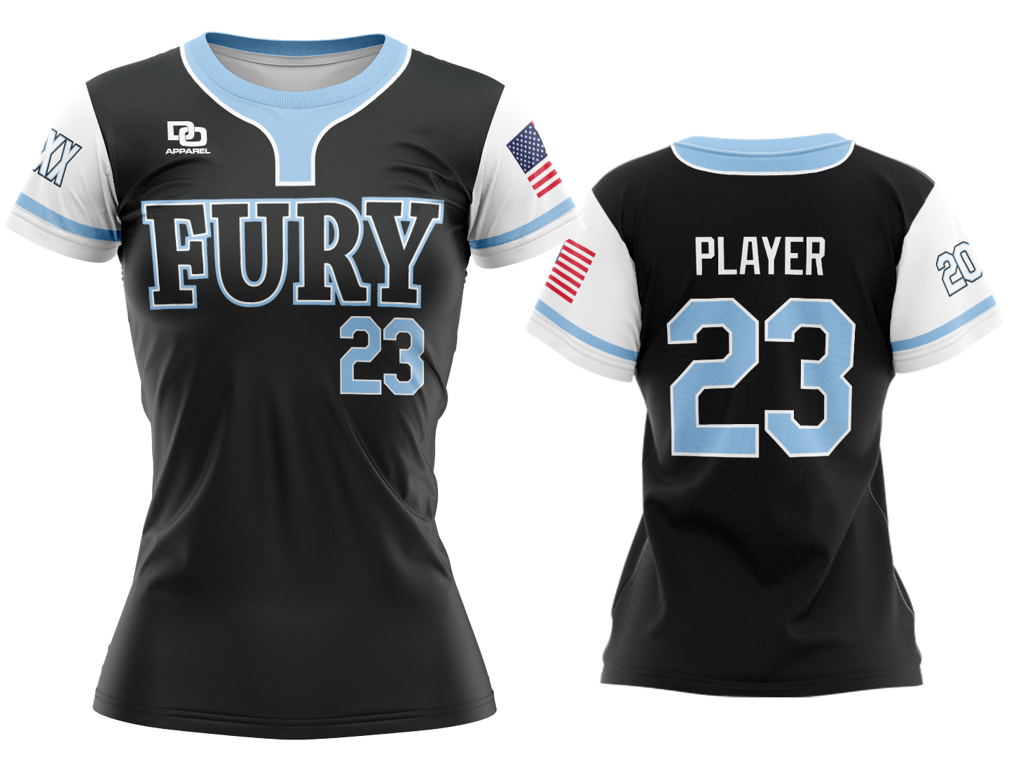 Custom Crew Jersey - GA Black