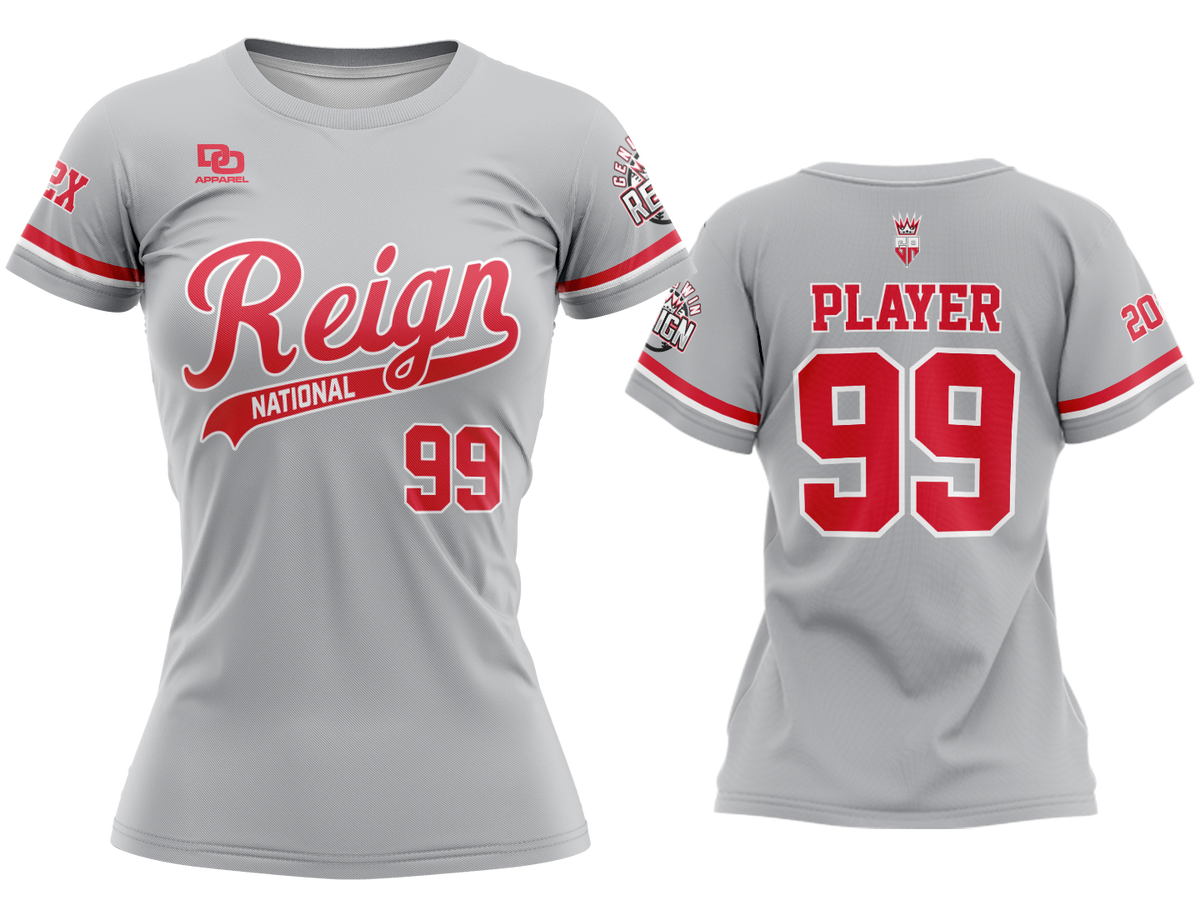 Custom Womens Crew Jersey - National Silver