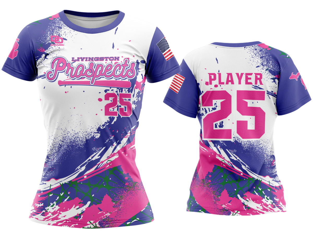 Custom Womens Crew Jersey - Paint