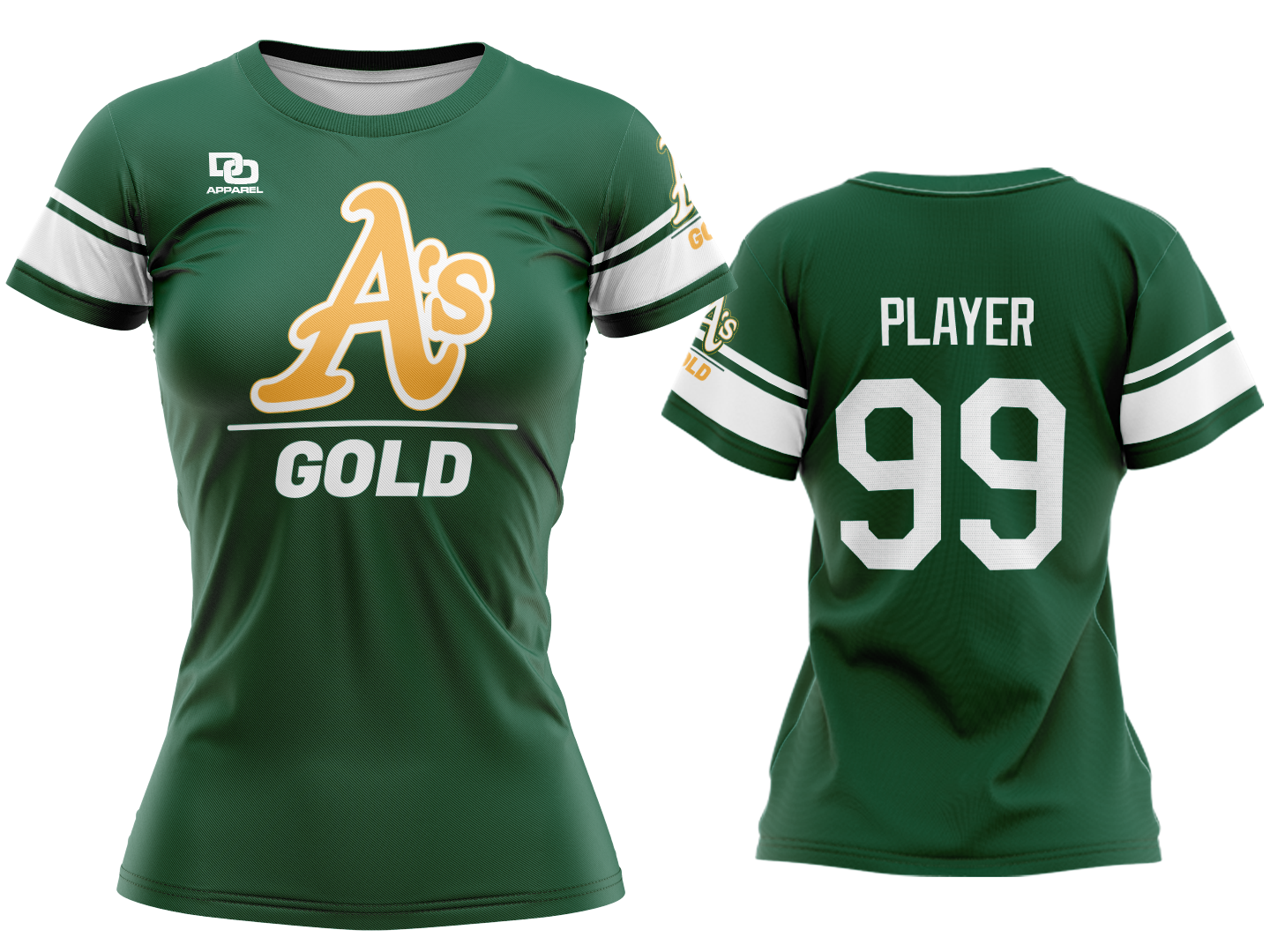 Custom Womens Crew Jersey - Pine