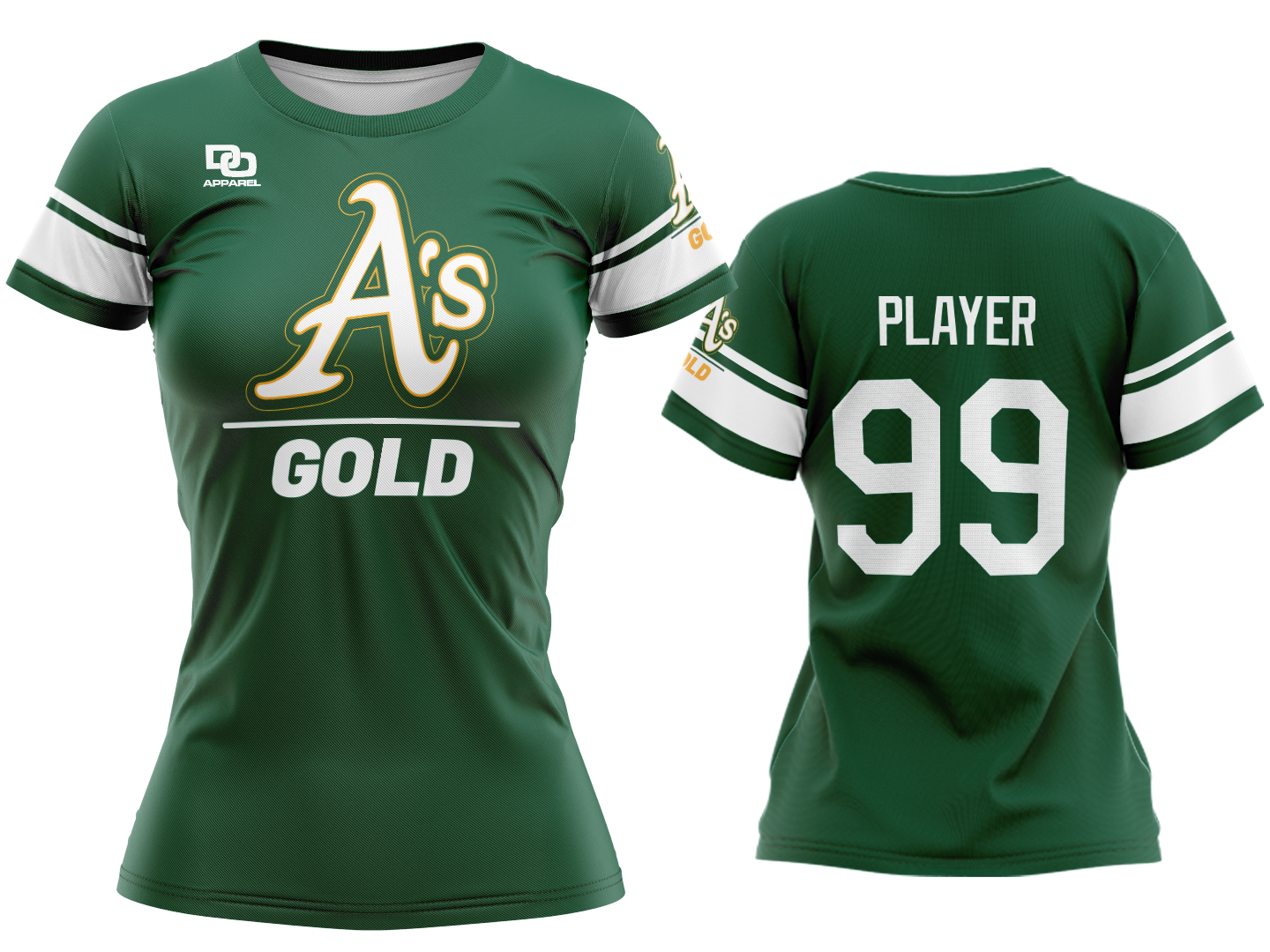 Custom Womens Crew Jersey - Pine