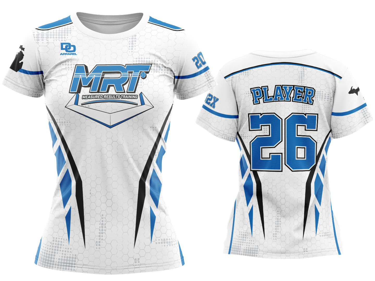 Custom Womens Crew Jersey - Match White