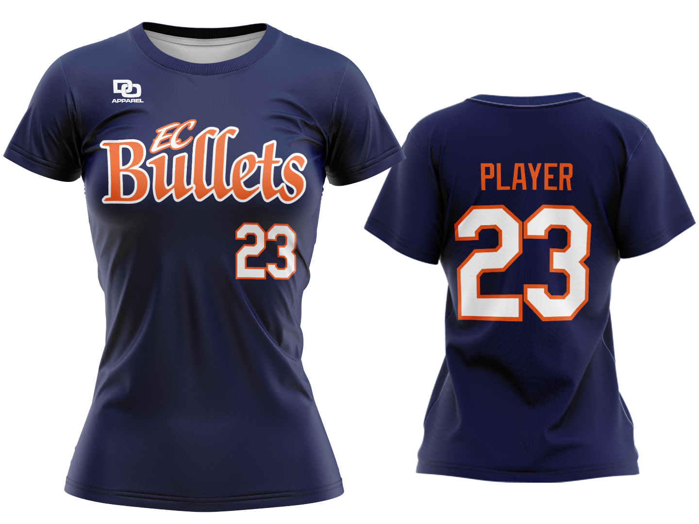 Custom Womens Crew Jersey - Navy Practice